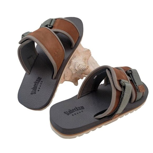 BUY ONE GET ONE FREE Staheekum Seaside Mens Adjustable Strap Slide Sandals. - Picture 4 of 6